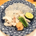 新ばし 星野 - ふぐ（お刺身で）