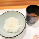 新ばし 星野 - 土鍋で炊いたご飯と赤汁