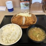 Katsuya - 朝ロースカツ定食ご飯大盛り 594円