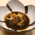 鮨 すみか - 鮑の炭焼き　肝ソース