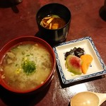 りょうりや 御旅屋 - すっぽん雑炊セット