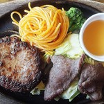 ステーキのどん - ハンバーグ＆仙台牛タンランチアップ画像