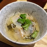 東京 星夜 - 佐賀県産鯛とミツバのダシ茶漬け1,000円