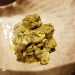 馳走 啐啄一十  - ③毛蟹(北海道襟裳岬産)の蟹味噌和え
      毛蟹と蟹味噌を絡めた毛蟹三昧な一品。