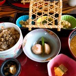 小松家 - ざる蕎麦としじみ御飯のセット1501円（1円値引きあり）