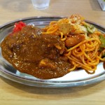 スパゲッティとカレーの店ハッシュ - ナポリ＆カレー　850円（麺200g）