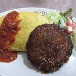 ミドリ食堂 - ハンバーグオムライス