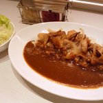 おいしいカレーと旨いコーヒーの店ほりいけ - 生姜焼がっつりカレー750円