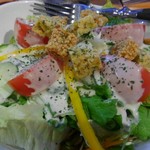 酒の大桝 雷門店 - 雷シーザーサラダ