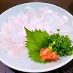 十八番 - フグ刺し。