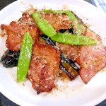 十八番 - 茄子ベーコン炒め。