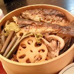 日本料理 喜春 - 岩魚のわっぱ飯