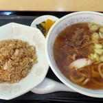 中華料理 みやこや - ・「うどん＋半チャーハンセット(\780)」