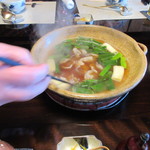 比良山荘 - 熊と青葱