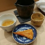 日本橋蛎殻町 すぎた - ばちこ＆のれそれ黄身ぽん酢