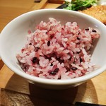 やさい家めい - 紫黒米入りご飯