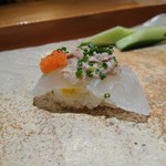 天寿し - 鯛と鯛の肝