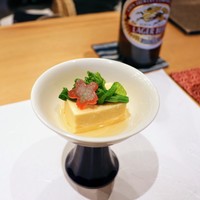 みつ林 - ホワイトアスパラの卵豆腐