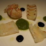 SIO syuji hijikuro - アカザエビとイカのグリル