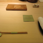 鮨 銀座 おのでら - テーブルセッティング