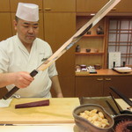 鮨 銀座 おのでら - 鮪用の包丁