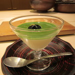 鮨 銀座 おのでら - 抹茶のブラマンジェ
