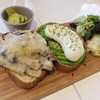 cafe PAN THE SWEET - 料理写真:マッシュルームアボカドオープンサンドイッチ(머쉬룸 아보카도 오픈 샌드위치) 8500ウォン