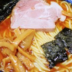 中華そば べんてん - ラーメン中盛少なめ、のり②