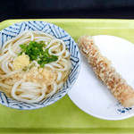 うどん さか枝 - かけそのままとちくわ天