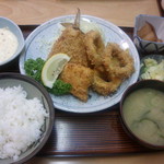 味さと - ミックスフライ定食