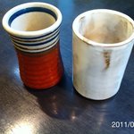 とんかつあさくら - 食前食中のお茶と食後のお茶は別のもの