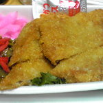 日の丸弁当 - トンカツおかず　2011/6/9ver