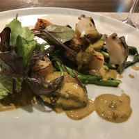 キャトルラパン - 鮑と鯛と貝柱の肝ソース