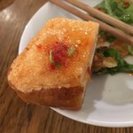 タイ国専門食堂 - 海老トースト　餡が旨くパンもちっとさっくりとおいしい