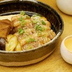 Hinakano - 鴨の治部煮。 柔らかい鴨肉にとろっとした甘め醤油味の餡がたっぷり絡まって美味しいです。