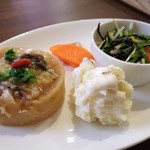 檜氣 - 2018年2月：車麩スパイシーカツ丼 ドリンクセット(\1300)