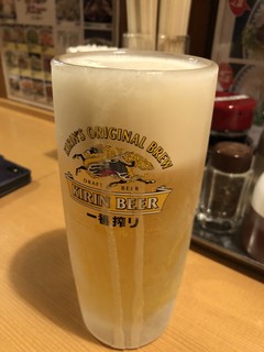 Menyafukutohachi - 中生ビール 280円