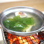 松川 - 鮑とワカメのしゃぶしゃぶ