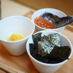 松川 - 生イクラ、生唐墨、海苔