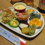 藍風珈琲店 - ２０１８．３己書プレート