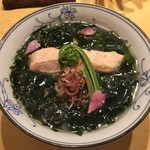 饗 くろ喜 - わかめそば2018第4弾「桜マスとわかめの塩そば」1500円