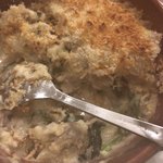 ワインカフェ ルセット - チキンのクリーム煮。ほうれん草もたっぷり。