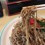 いちばん - 焼きそばの麺、米沢中華そば用の中華麺、つまり米沢麺を使用してます。