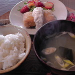 食堂ヒトト - ヒトト定食（豆腐カツ）1,100円