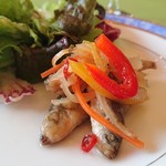 アレコ・レーノ - 豆鯵のエスカベッシュ。