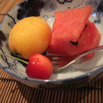 酒彩 庵寿 - デザート　サービスです。