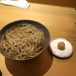 蕎麦 流石 - 冷やかけそば。玄蕎麦は写真撮り忘れ。残念