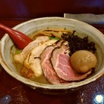 麺屋 照の坊 - 【2018.3.24(土)】特製濃厚煮干しそば(並盛・130g)1,100円