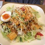 トモチェカフェ - やみつきスパイシータコライス@930円