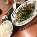 日高屋 - ニラレバ炒め定食（＾∇＾）